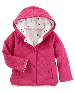 Recalled OshKosh Baby B'gosh quilted jacket, pink.